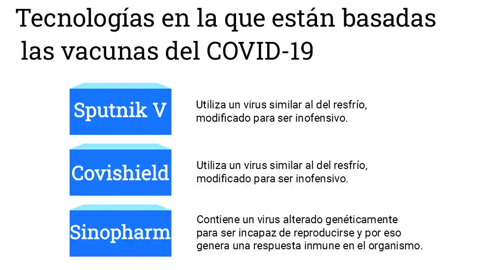 Covid-19: conocé qué tienen en común y qué diferencias hay entre los tres tipos de vacunas disponibles en el país