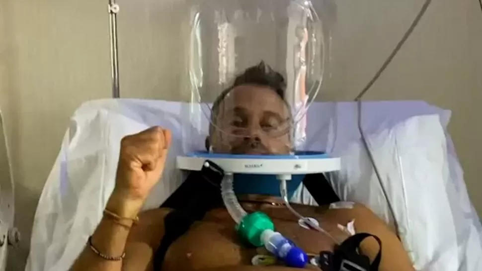CASO CONOCIDO. Sergio Lapegüe es una de las muchas personas a las que un respirador le salvó la vida.  