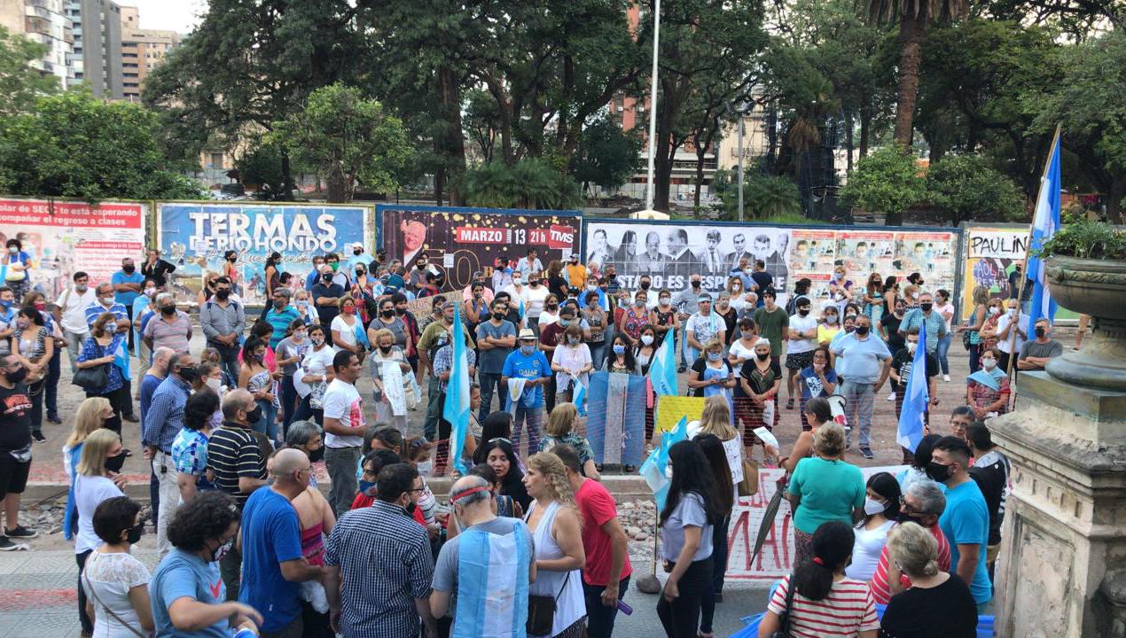 PROTESTA. En Tucumán, la movilización contra el 