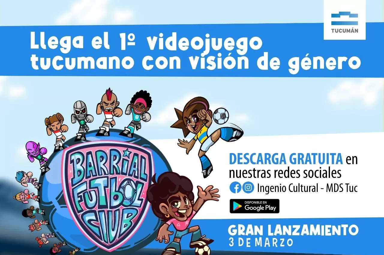 El Gobierno tucumano lanza un videojuego de fútbol con visión de género