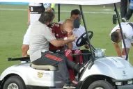 VIdeo: mirá la durísima caída que sufrió Javier Pinola