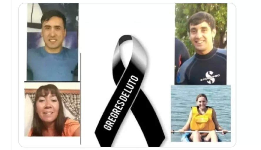 Cuatro kayakistas murieron en un lago de Santa Cruz