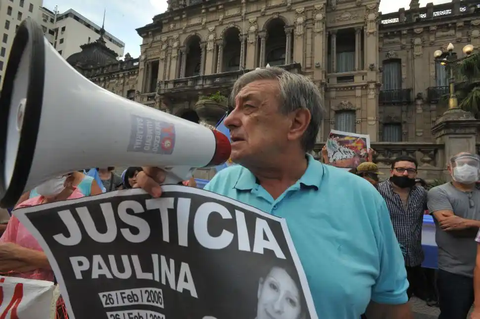 POR EL FIN DE LA IMPUNIDAD. Lebbos acompañó a las víctimas recientes.