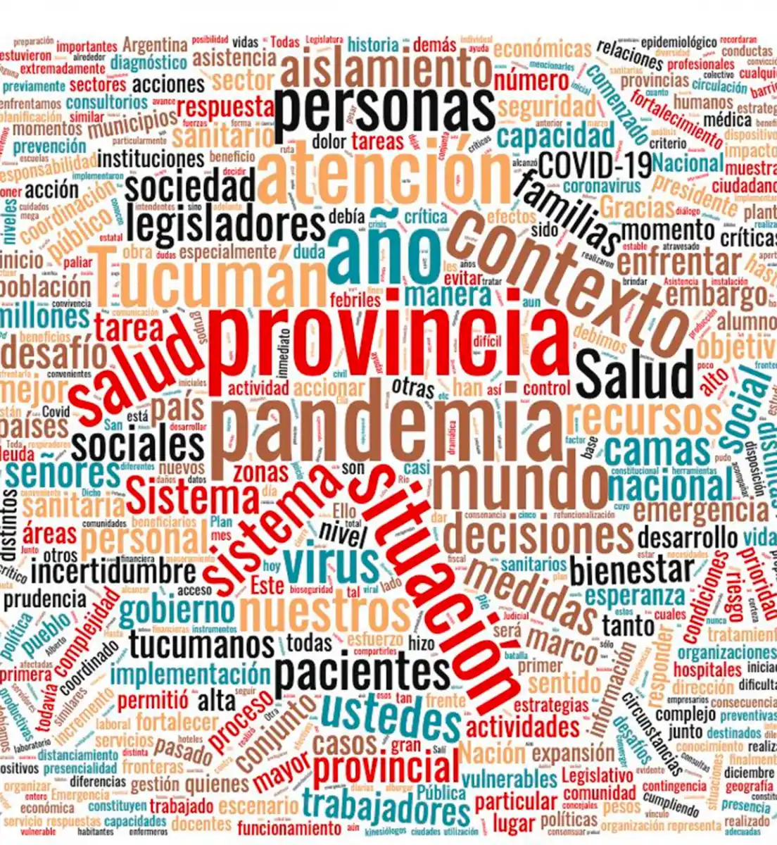 Manzur repitió 32 veces la palabra pandemia, pero no mencionó inseguridad en su discurso