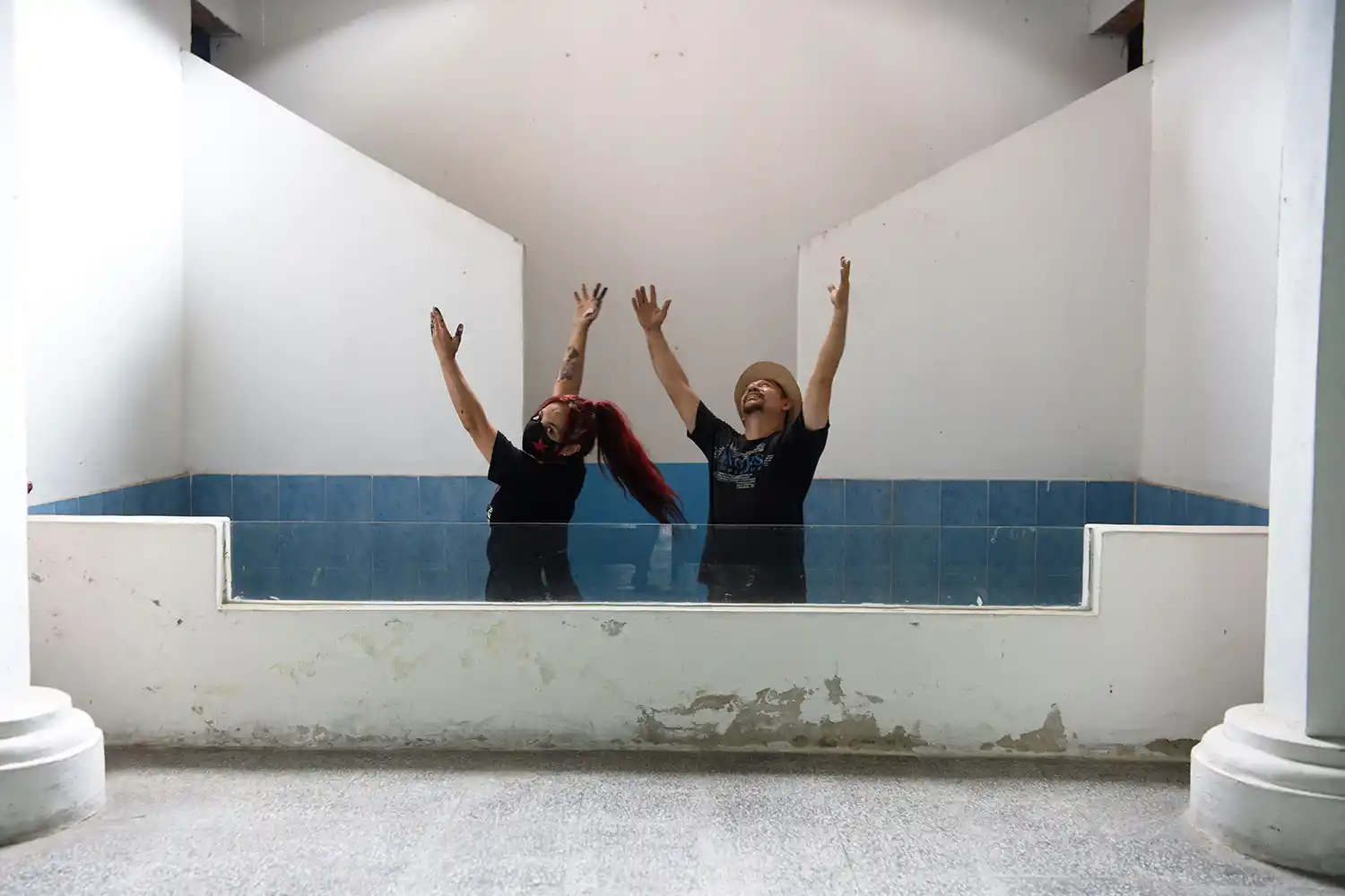 PILA BAUTISMAL. En este lugar se convertía a los creyentes de la Iglesia. LA GACETA/FOTO DE FLORENCIA ZURITA