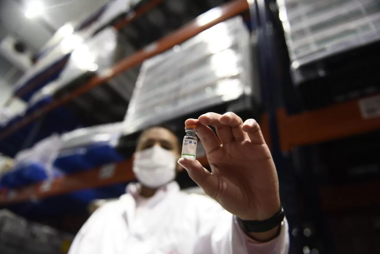 CONTRA LA COVID. Sinopharm, la vacuna elaborada en China. Foto: Presidencia de la Nación