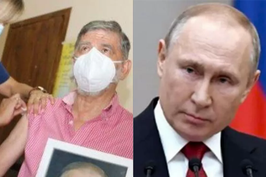 Putin le respondió al Intendente que se aplicó la vacuna con una foto suya