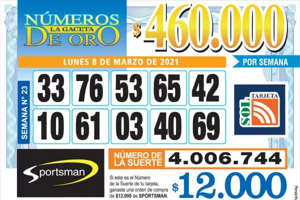 Los Números de Oro de LA GACETA