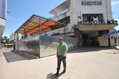 Perfiles metálicos rodearán las columnas dañadas en el Mercado del Norte