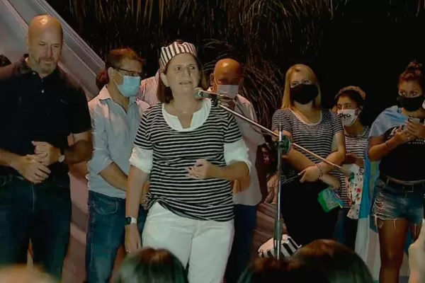 Disfrazada de presa, Patricia Bullrich brindó un discurso en Formosa