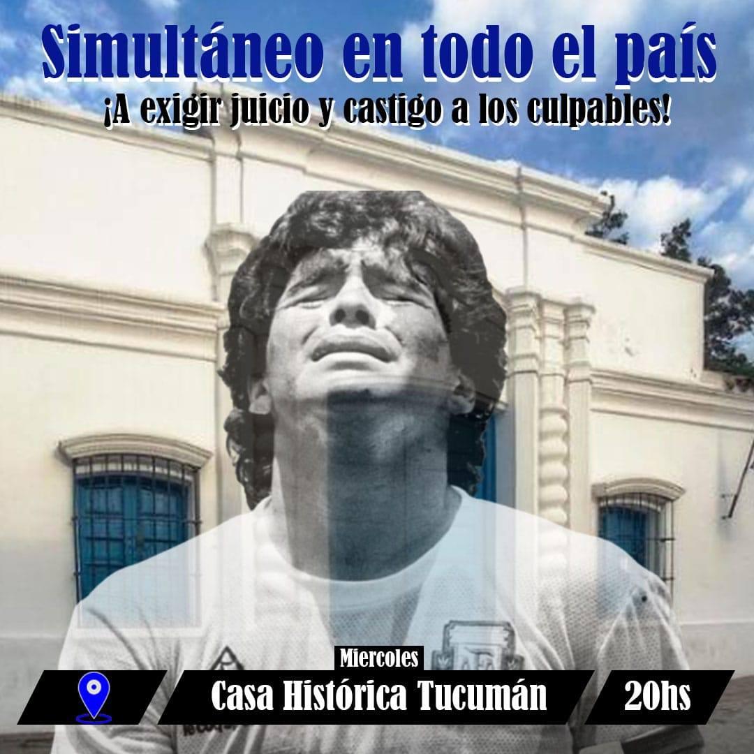 En Tucumán, también llaman a marchar para pedir justicia por Diego Maradona