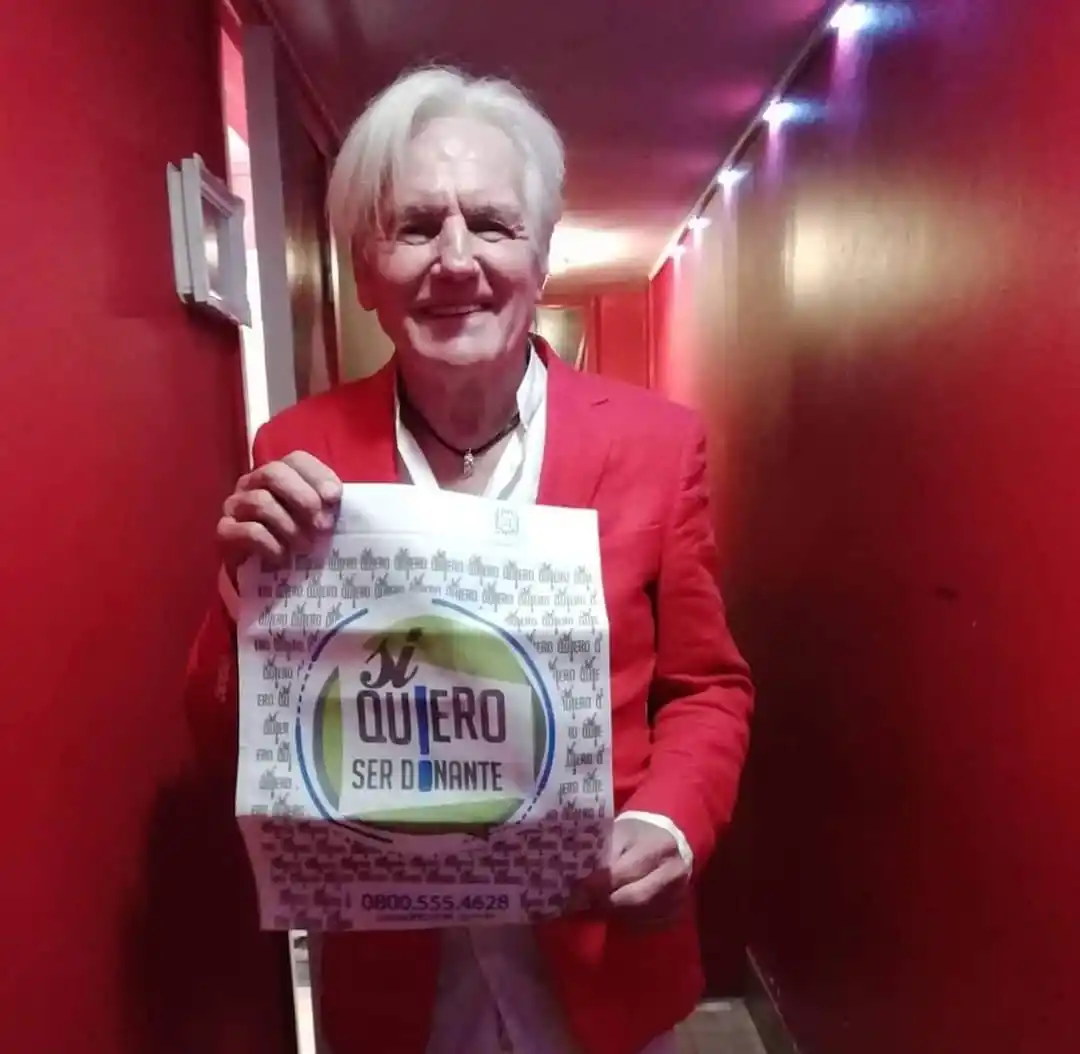 SERGIO DENIS. Última foto del cantante, antes de su accidente durante un concierto en la provincia. FOTO TOMADA DE INSTAGRAM.