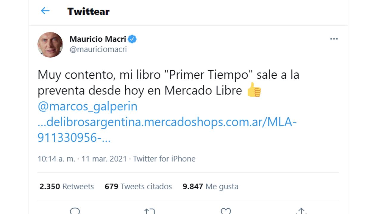 Mauricio Macri festejó la preventa su libro: cuánto cuesta