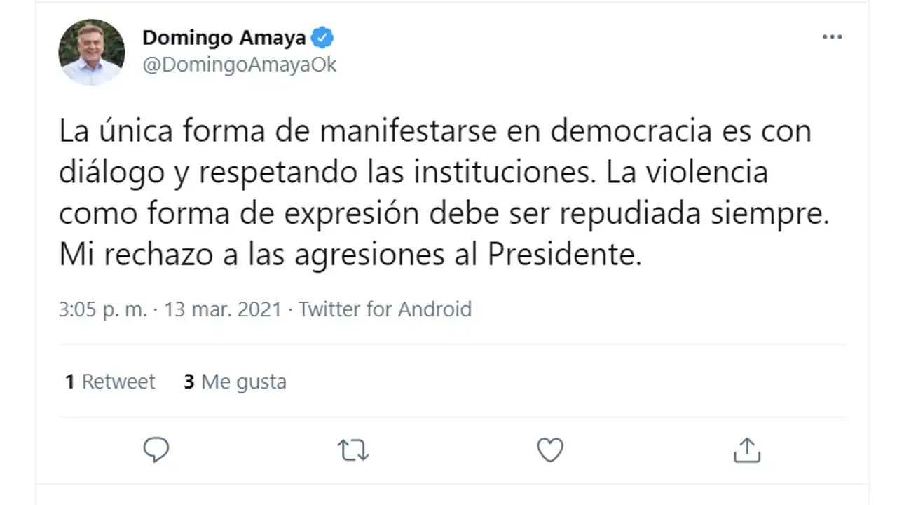 Dirigentes tucumanos se solidarizaron con el Presidente y repudiaron el ataque que sufrió en Chubut