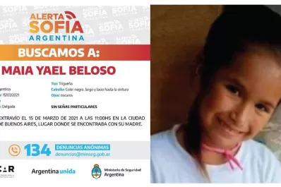 Desesperada búsqueda de Maia: difunden imágenes de la nena con su secuestrador