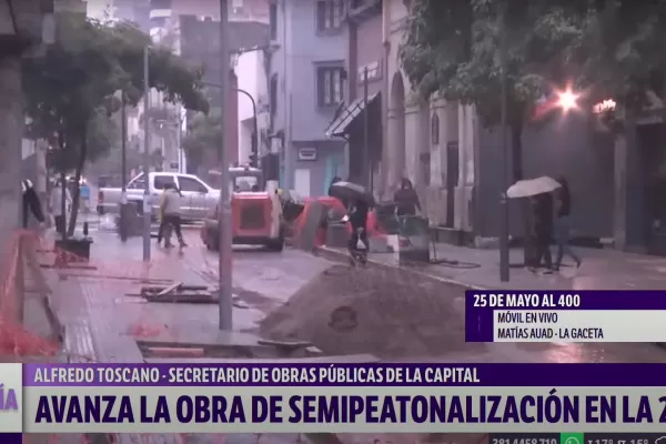 Semipeatonales: el lunes se inician las obras en 25 de Mayo al 200
