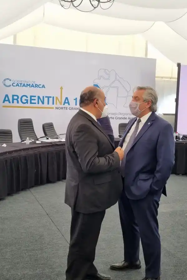 CHARLA. Manzur y Alberto Fernández se verán el lunes en un acto del PJ. 