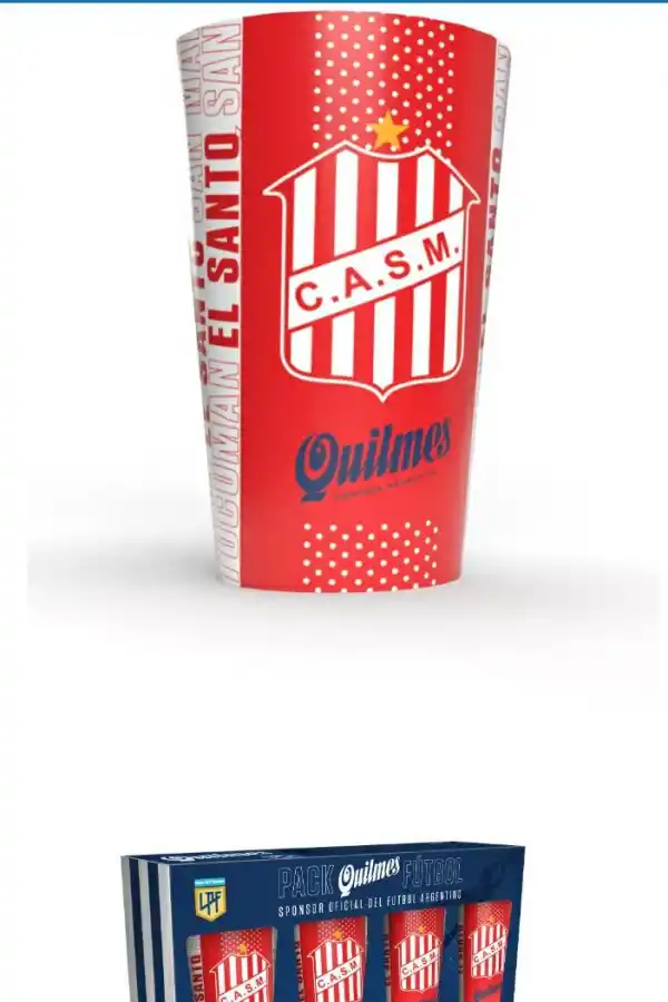 MERCHANDISING. Quilmes sacará al mercado productos con los colores “santos”.