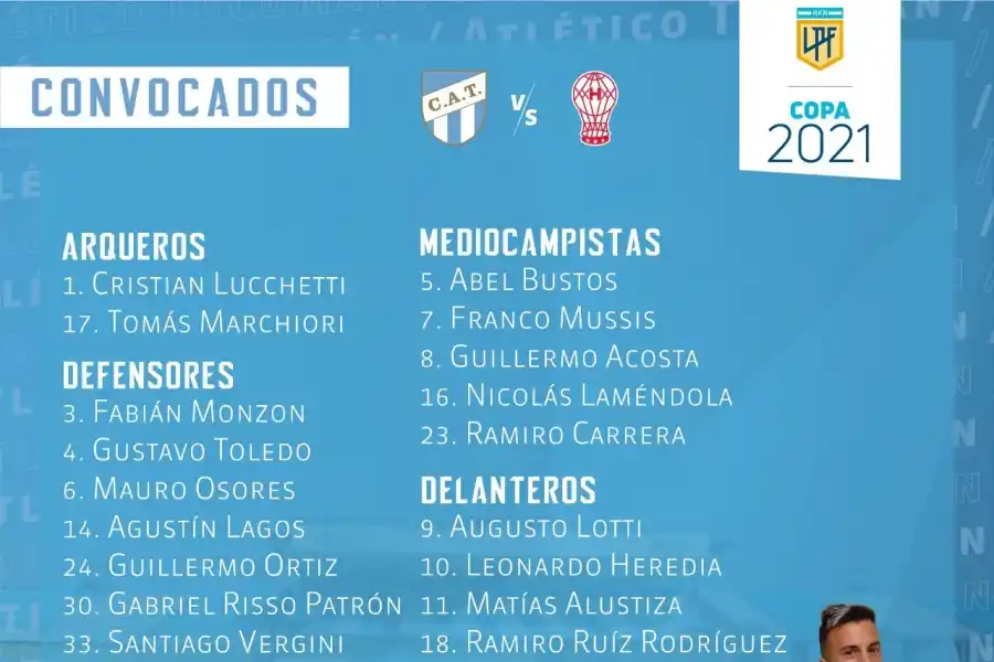 Atlético tiene todo listo para el partido de 18 minutos ante Huracán