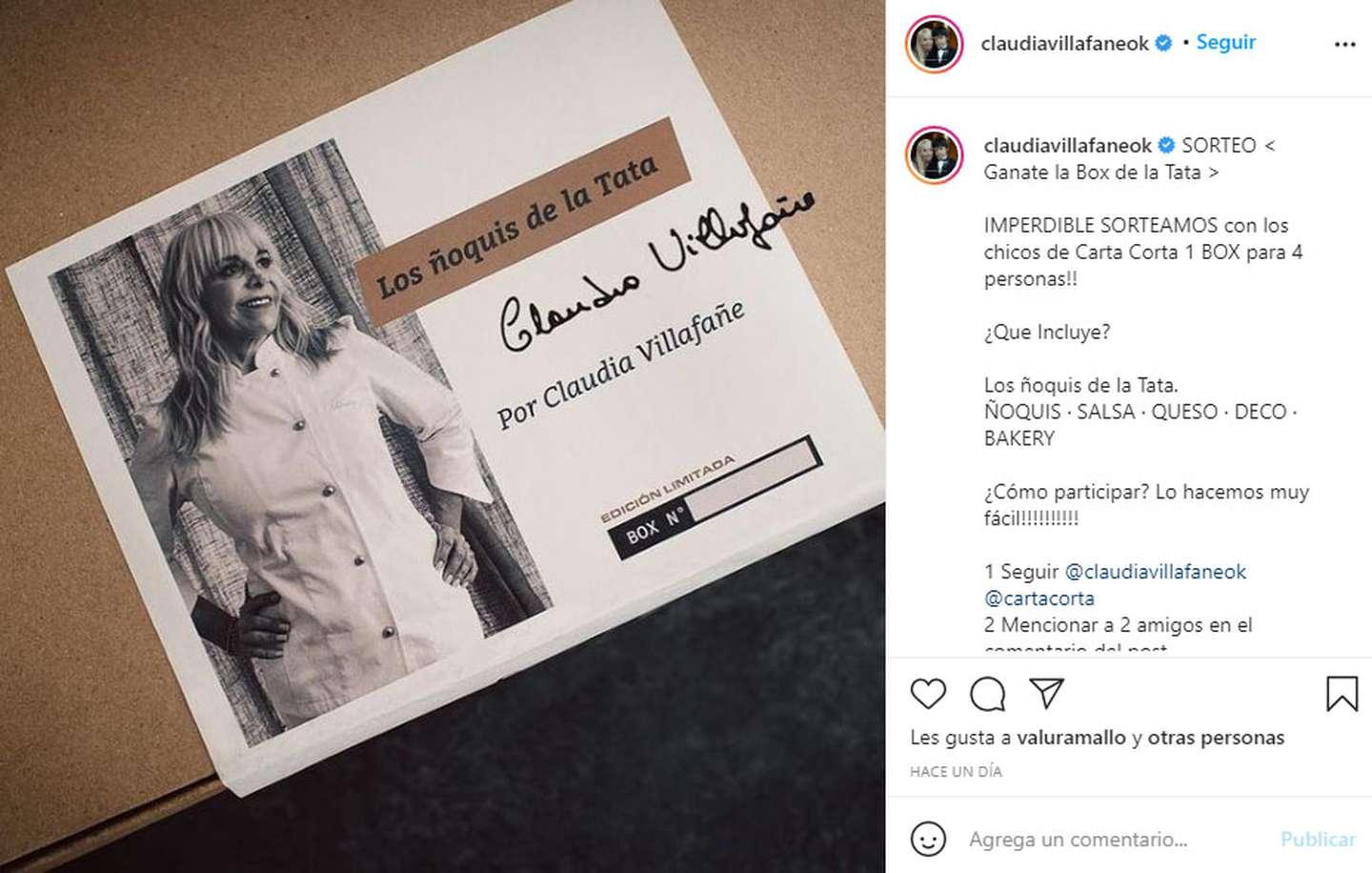 Claudia Villafañe ofrece “ñoquis de la Tata” a un valor que generó polémica