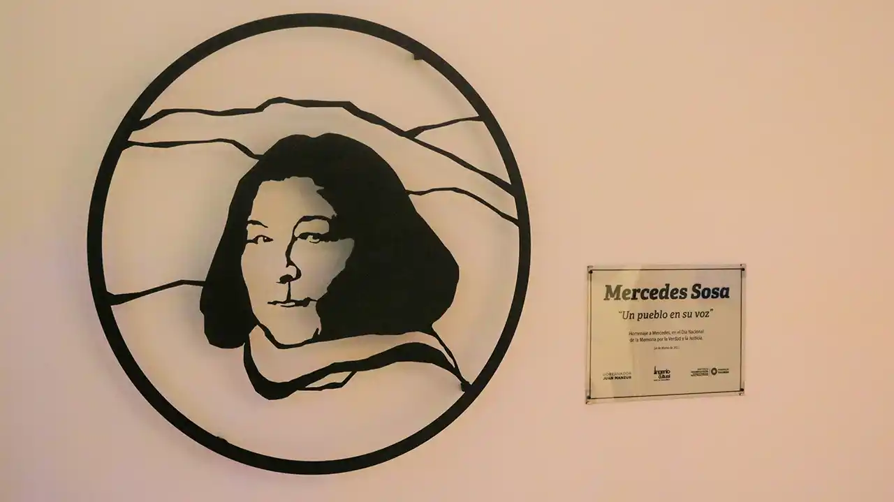 En el mes de la mujer, homenajearon a Mercedes Sosa con una obra artística  