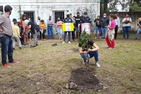 Organismos de DDHH plantaron árboles en el Día de la Memoria