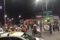 Taxistas vuelven a cortar la esquina de Alem y Mate de Luna en reclamo de seguridad