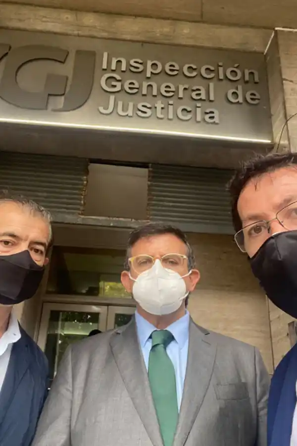 EN LA IGJ. Santillán, Cisneros y Ledesma llevaron adelante las gestiones en Buenos Aires.