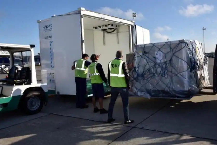 Llegaron al país las 218.000 dosis de la vacuna de AstraZeneca