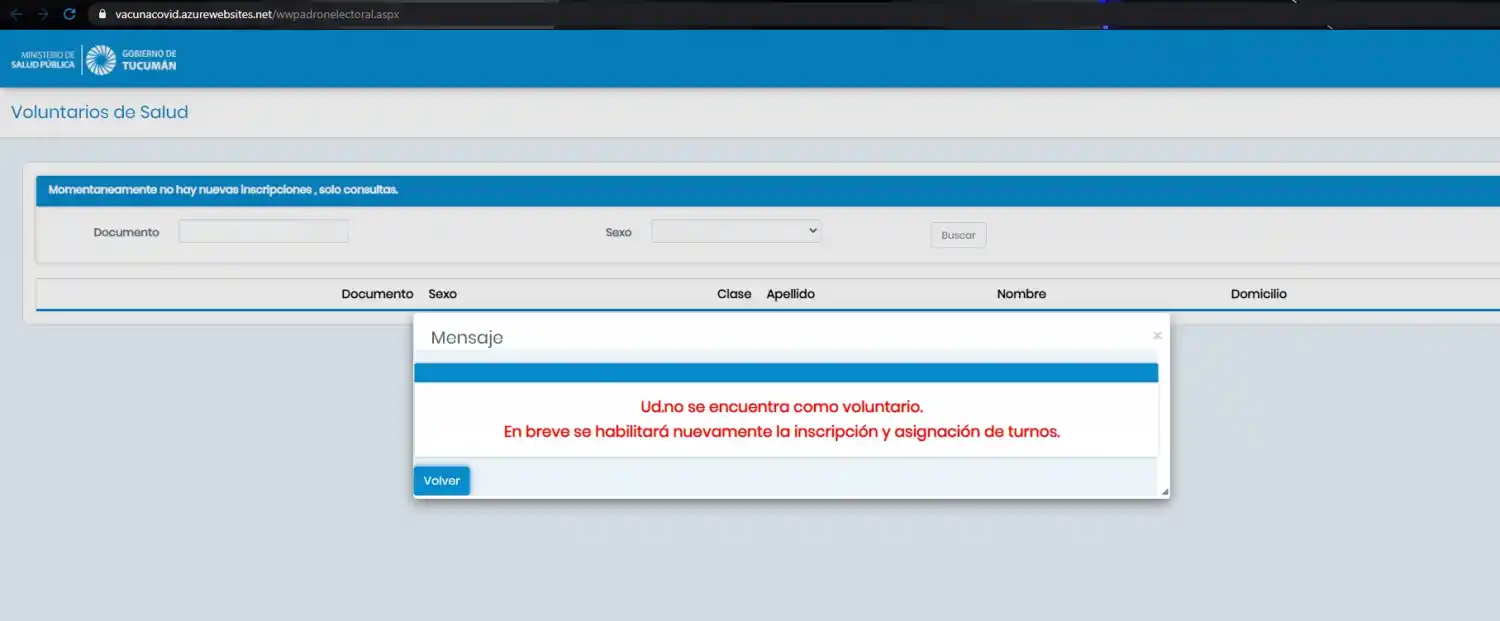 Vacunación: 50.000 tucumanos pujaron por 10.000 turnos y el sistema colapsó