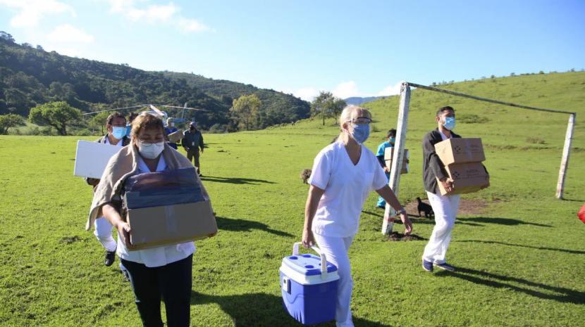 Covid-19: las vacunas llegaron a las poblaciones de alta montaña 