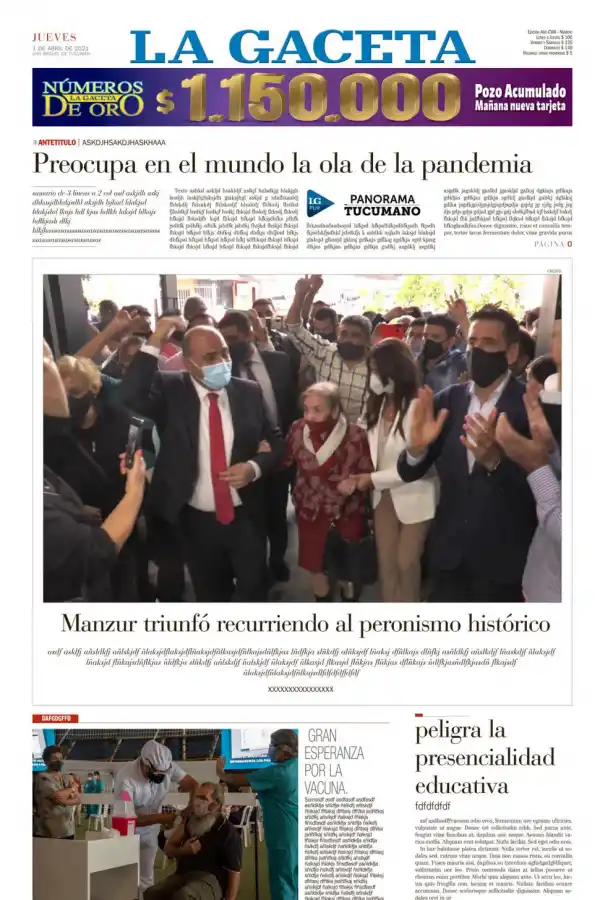 PRIORIDADES. Pandemia, PJ, vacuna y clases, los ejes temáticos elegidos por el “editor” Juri Debo.