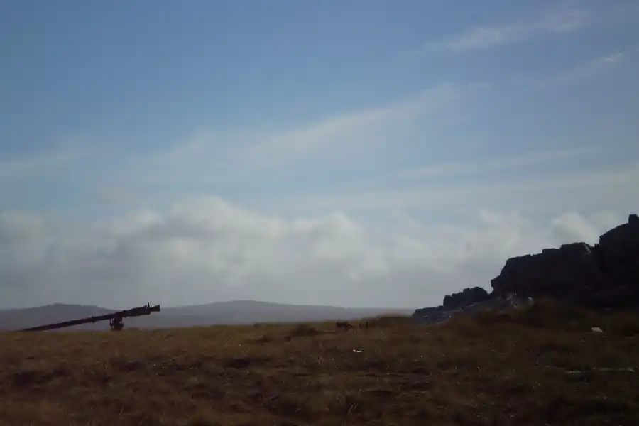 Cañón argentino en Cresta del Telégrafo.