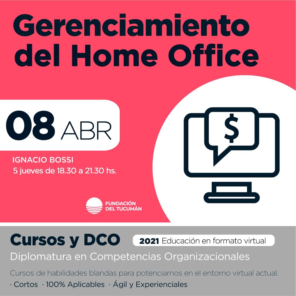 Capacitate en Gerenciamiento del Home Office, con la Fundación del Tucumán