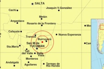 Tucumán tembló con un leve sismo de 3,7 en la escala de Richter