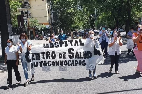 El personal de la salud convoca a una protesta en la plaza Urquiza
