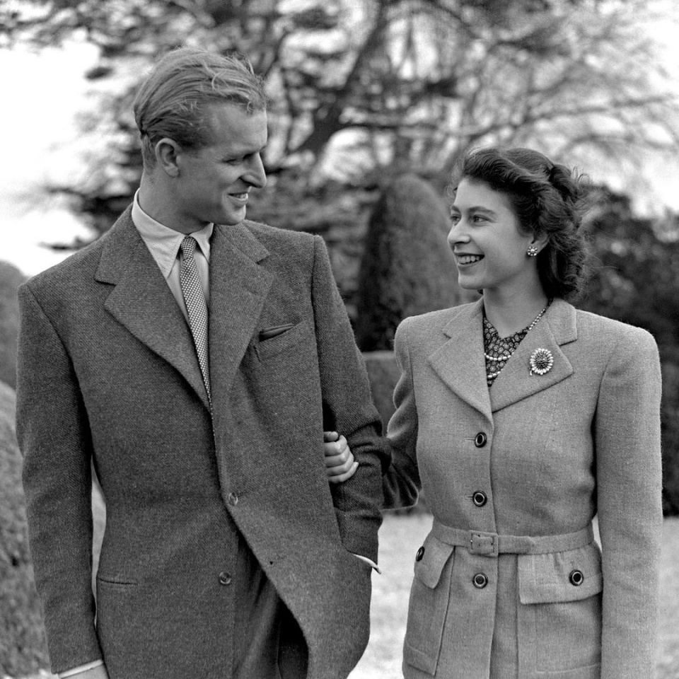 RECIÉN CASADOS. Felipe e Isabel, en ese momento princesa, a pocos días de dar el sí, en noviembre de 1947.