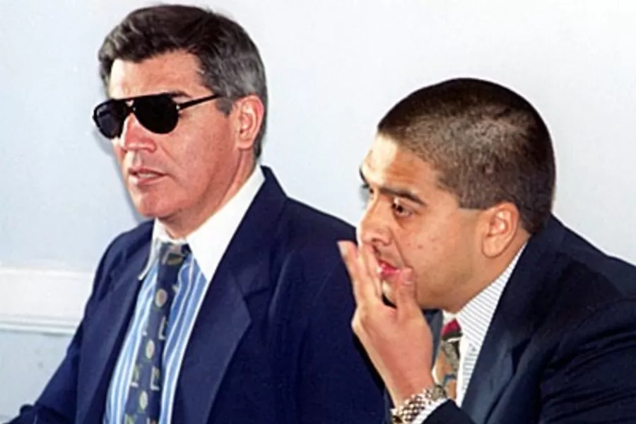 EN UNA AUDIENCIA. El abogado Manuel Ruiz (a la izquierda).