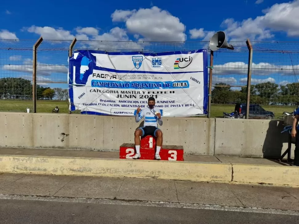 EL NÚMERO 1. Ariel Palacio se consagró campeón Argentino de la categoría Master B-1. 