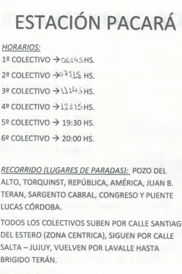 Colectivos gratuitos trasladarán a los vecinos de Banda del Río Salí