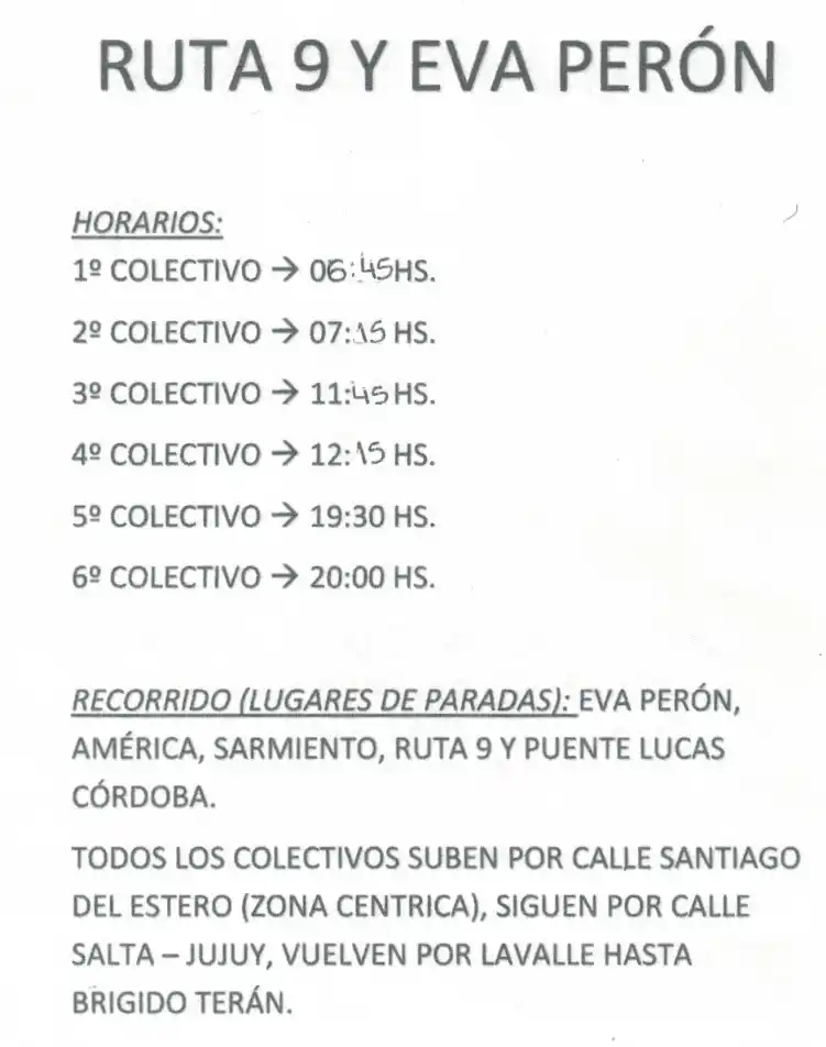 Colectivos gratuitos trasladarán a los vecinos de Banda del Río Salí
