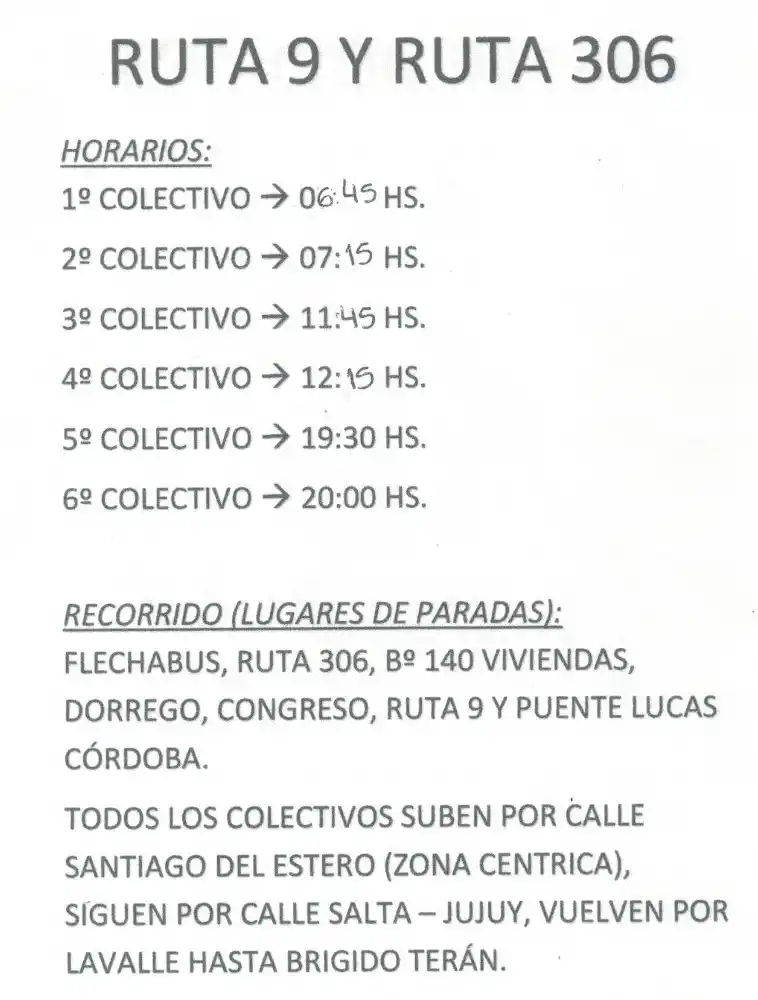 Colectivos gratuitos trasladarán a los vecinos de Banda del Río Salí