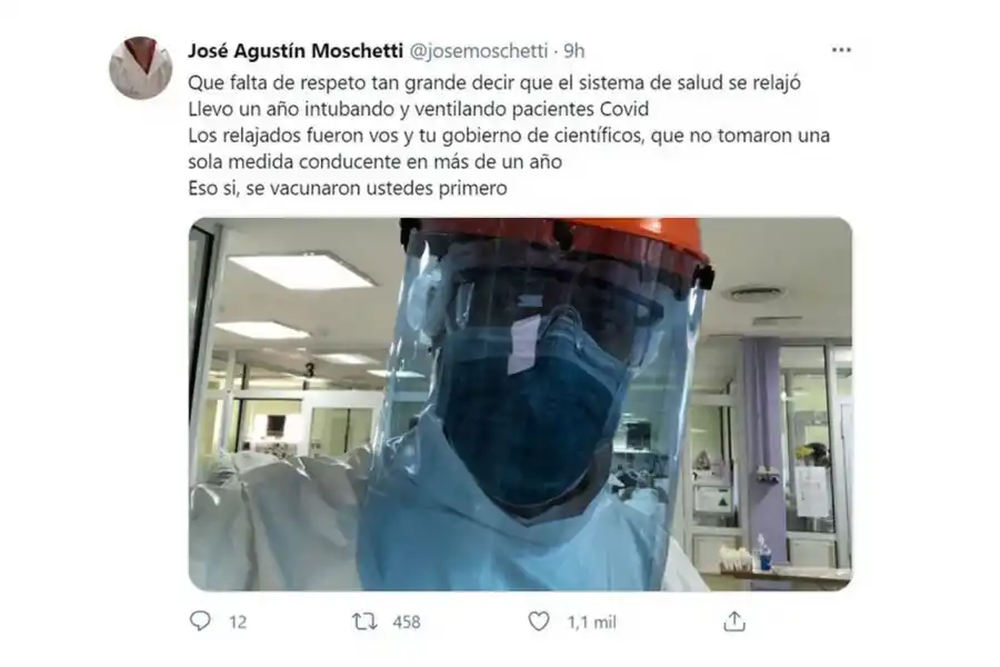 #Relajadolaspelotas: trabajadores de la salud responden a la crítica de Alberto Fernández