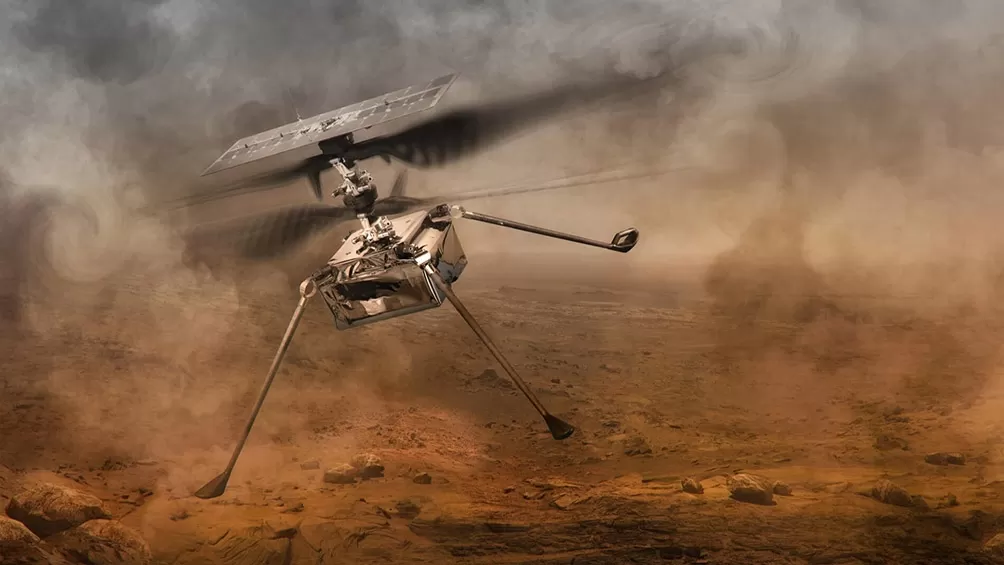 Después del vuelo, el helicóptero transmitirá datos técnicos al rover Perseverance, que los enviará a la Tierra