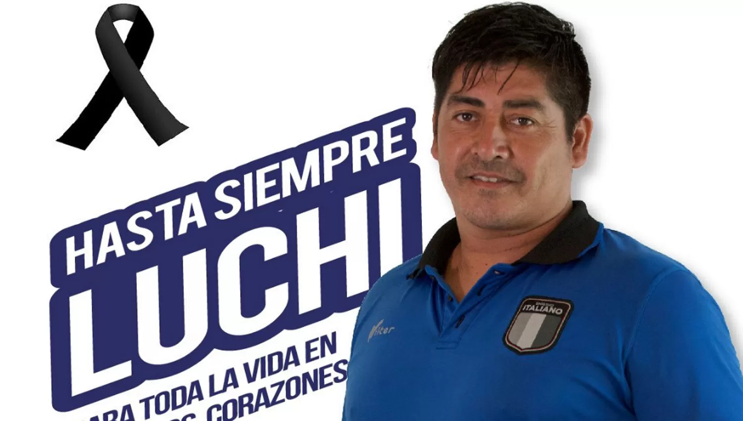 DOLOR. Luchi Campos era integrante del cuerpo técnico del club de Ciudad Evita.