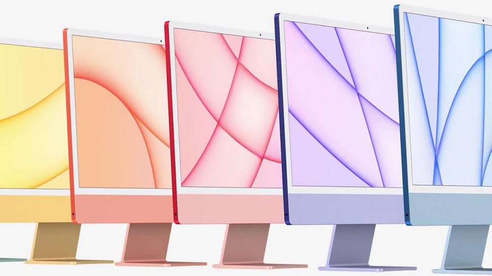 LAS ESTRELLAS. Arriba, las nuevas iMac de siete colores. Abajo, el nuevo modelo de Apple TV 4K.