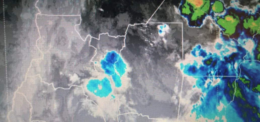 IRREGULAR. Imagen satelital de Tucumán y alrededores. SMN