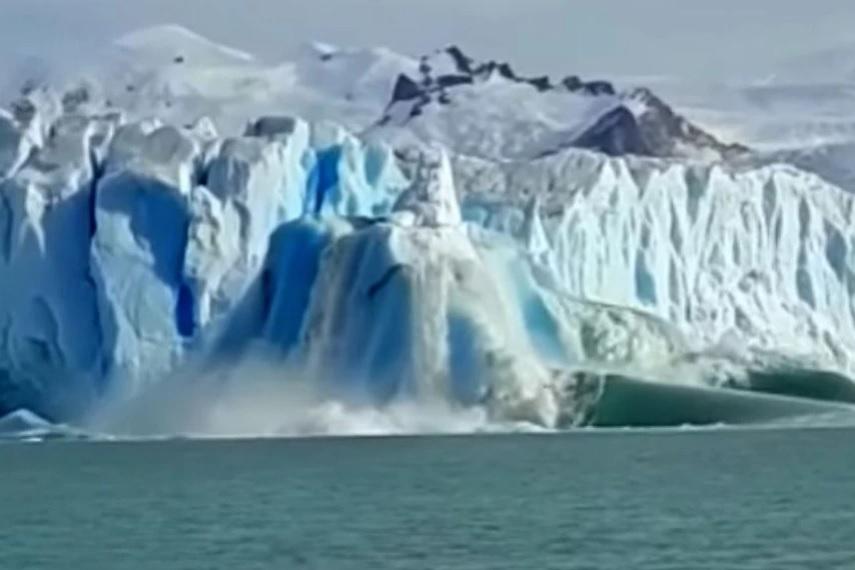 Video: impresionante desprendimiento en el glaciar Perito Moreno