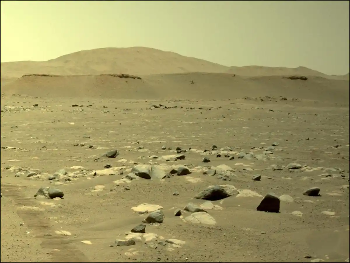 El helicóptero Ingenuity de la NASA realizó su tercer vuelo en Marte