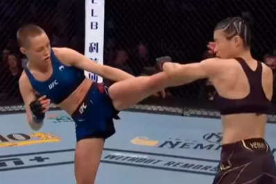 UFC: Rose Namajunas noqueó a su rival con una brutal patada